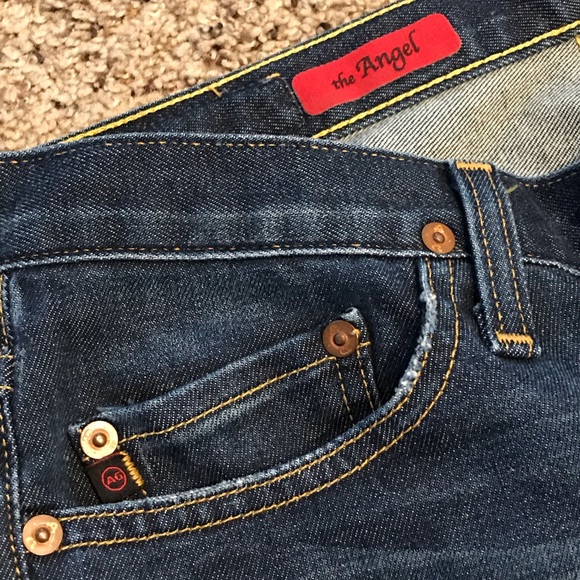 Adriano Goldschmied Dark Blue Wash Bootcut Jeans - Picture 5 of 8